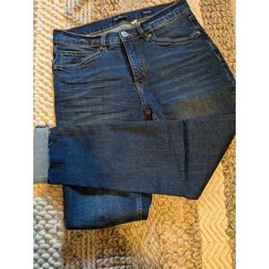 Supplies by Union Bay High Rise Slim Jeans Dark Wash Cuffed Hem Size 6